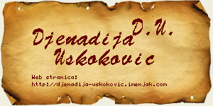 Đenadija Uskoković vizit kartica